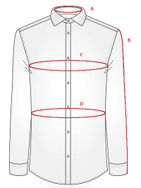 Návod jak změřit velikost pánské košile značky SmartMen