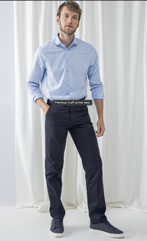 Pánské elegantní chino kalhoty Regular fit Henbury – prodloužené