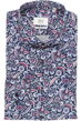 Luxusní pánská košile 1863 BY ETERNA Modern Fit Casual košile tmavě modrý květinový vzor Non iron