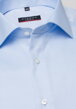 ETERNA Modern Fit modrá neprůsvitná košile Rypsový kepr extra prodloužený rukáv 72 cm