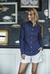 Dámská Oxford košile jednobarevná Button-down