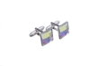 Duhové manžetové knoflíčky se Swarovski® krystaly - Aurora Borealis