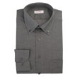Pánská košile tmavě šedý melír dlouhý rukáv Button-down SmartMen