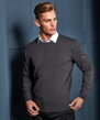 Pletený bavlněný svetr s výstřihem 