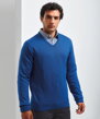  Pánský pletený svetr s výstřihem do V