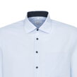 Pánská modrá nežehlivá košile Regular fit s dlouhým rukávem Seidensticker