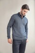 Pánský pletený svetr na zip se stojáčkem Henbury