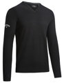 Elegantní pánský Merino svetr s žebrovaným výstřihem do V Callaway