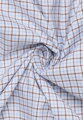 ETERNA Modern fit károvaná košile hnědo modrá Button-down Non iron