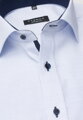 Pánská vzorovaná košile ETERNA Comfort Fit světle modrá s navy kontrastem Non Iron krátký rukáv