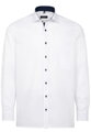 Pánská košile ETERNA Comfort Fit Royal Oxford bílá s modrým kontrastem Non Iron