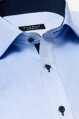 Pánská košile ETERNA Comfort Fit Royal Oxford modrá s navy kontrastem Non Iron - prodloužený rukáv 68 cm
