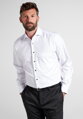 ETERNA Comfort Fit pánská košile bílá neprosvítající s černými knoflíčky Non iron Cover