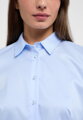 ETERNA Regular (Modern Classic) dámská světle modrá neprosvítající halenka dlouhý rukáv rypsový kepr 100% bavlna Non Iron