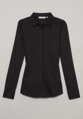 Žakárová černá dámská halenka ETERNA Fitted (Slim Fit) bavlna Easy Iron