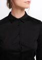 Žakárová černá dámská halenka ETERNA Fitted (Slim Fit) bavlna Easy Iron