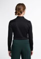 Žakárová černá dámská halenka ETERNA Fitted (Slim Fit) bavlna Easy Iron