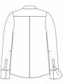 Bílá dámská košile dlouhý rukáv ETERNA Regular saténová stretch bavlna Easy Iron