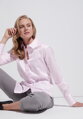 Dámská elegantní růžová halenka ETERNA s dlouhým rukávem 95% bavlna 5% elastan easy iron