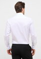 Bílá keprová pánská košile ETERNA Modern fit Non iron s kontrastem
