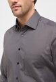 Antracitová bavlněná pánská košile ETERNA Modern fit s potiskem