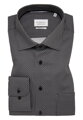 Antracitová bavlněná pánská košile ETERNA Modern fit s potiskem