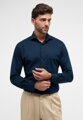 1863 BY ETERNA Jersey luxusní elastická pánská košile půlnoční modrá Modern Fit super soft Easy Care