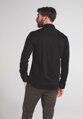 1863 BY ETERNA Jersey luxusní pletená pánská košile černá Modern Fit super soft Easy Care