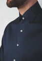 ETERNA Modern Fit pánská strečová košile tmavě modrá Navy Easy Iron