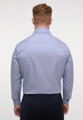 Modrá proužkovaná košile ETERNA Modern Fit rypsový kepr Non Iron