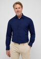 ETERNA Slim fit Oxford půlnoční modrá košile s kontrastem Non Iron