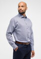 ETERNA Modern fit modrá károvaná košile s potiskem Non Iron