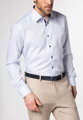 Pánská košile ETERNA Modern Fit světle modrá s navy kontrastem Non Iron