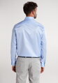 1863 BY ETERNA luxusní keprová košile modrá Modern Fit super soft Non Iron