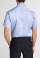 Pánská košile ETERNA Modern Fit Royal Oxford modrá s navy kontrastem Non Iron - Krátký rukáv