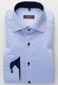Pánská košile ETERNA Modern Fit modrá s navy kontrastem Non Iron