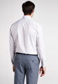 ETERNA Modern Fit bílá neprosvítající košile Cover dlouhý rukáv Rypsový kepr Non Iron 100% bavlna Francouzská manžeta Límeček Shark