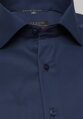 ETERNA Modern Fit půlnoční modrá neprůhledná košile dlouhý rukáv Non Iron Cover