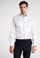 ETERNA Modern Fit pánská košile bílá neprosvítající s tmavě modrým kontrastem Non iron Cover
