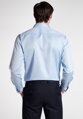 ETERNA Modern Fit pánská košile modrá neprosvítající s tmavě modrým kontrastem Non iron