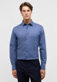 ETERNA Slim fit pánská košile denim barva s kontrastem Non Iron