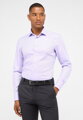 Luxusní pánská košile ETERNA Slim fit Herringbone fialová 100 % bavlna Non Iron