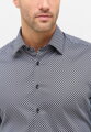 Vzorovaná nežehlivá černo šedá košile ETERNA Modern fit Dynamic cotton