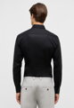 Luxusní pánská popelínová košile ETERNA Slim fit v černé barvě