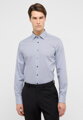 Modrá bavlněná pánská košile ETERNA slim fit s potiskem
