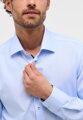 Pánská světle modrá košile ETERNA Slim fit s kontrastem