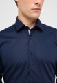 Kvalitní popelínová pánská košile ETERNA slim fit navy