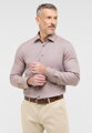 Pánská košile ETERNA Slim fit s jemnou strukturou ve světle hnědé barvě