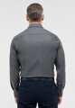 ETERNA Slim fit černo šedá košile s jemnou strukturou Non Iron