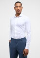 1863 BY ETERNA Jersey luxusní pletená pánská košile bílá Slim Fit super soft Easy Care